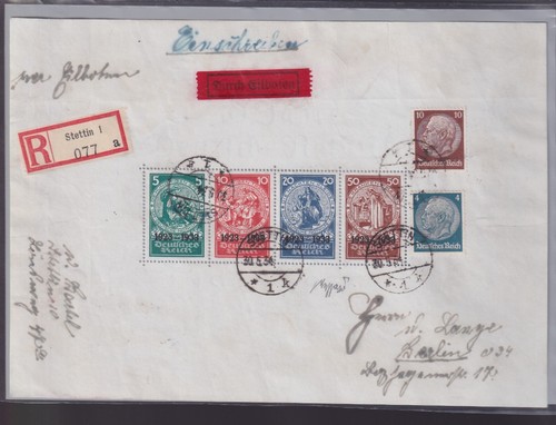 1934 germania reich foglietti - 1934,