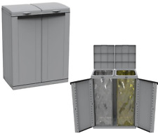 Mobile Pattumiera 2 Posti 68x39x88h Armadietto Raccolta Differenziata ECOCAB 2