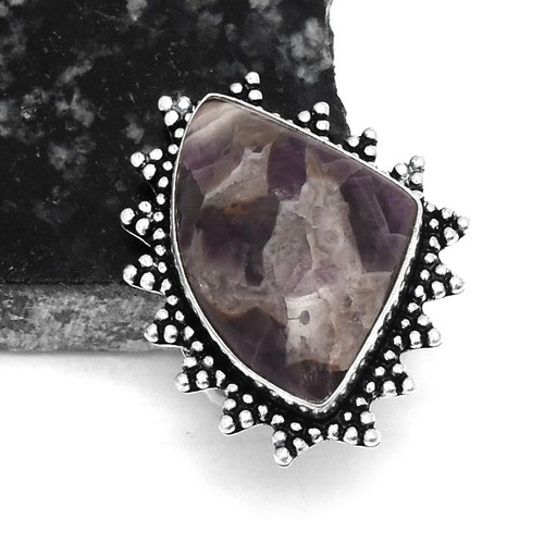 Anello ametista etnico fatto - , a