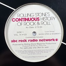 Rolling Stone’s Continuous History Of Rock & Roll “Love Songs” 2LP/ABC Radio(NM)
