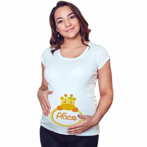 Maglia premaman grafica