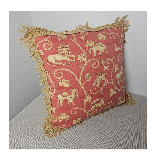 Cuscino con stampa animalier