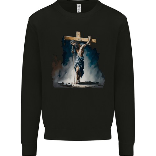 Felpa uomo con gesù - con, cristo