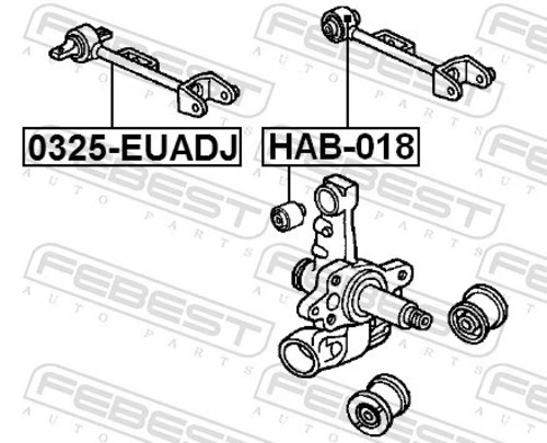 Für febest 0325 euadj - für, rear
