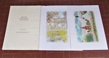 Folder 2 litografie NATALE ADDAMIANO Milano Castello Sforzesco FIRMATE NUMERATE