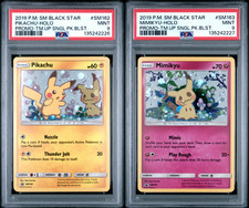 PSA 9 Pikachu SM162 + Mimikyu