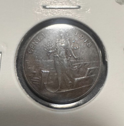 Italia regno centesimo - 1, 1918