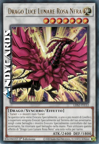 Drago luce lunare rosa nera - lunare,