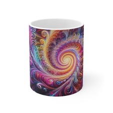 Tazza colorata con motivi