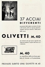 PUBBL. 1932 OLIVETTI M. 40
