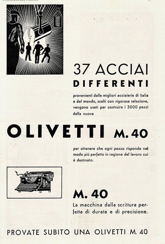 Pubbl 1932 olivetti 40 - 1932, m.