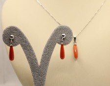 Collana orecchini corallo - collana, ed