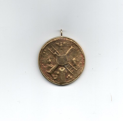 Medaglia religiosa votiva xvii - medaglia,