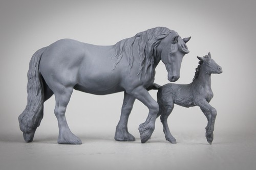 Set mare foal resina - set, mare/foal