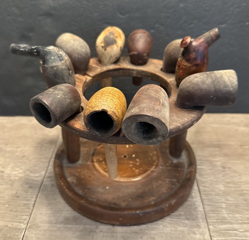 Portapipe vintage legno - vintage,