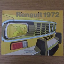 RENAULT 4 6 12TL 12 Estate 16TL 16TS 16 TL TS UK brochure Market Range 1972