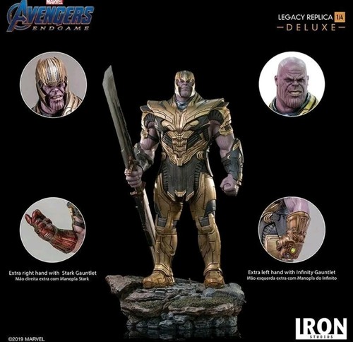 Statua resina thanos - resina, deluxe
