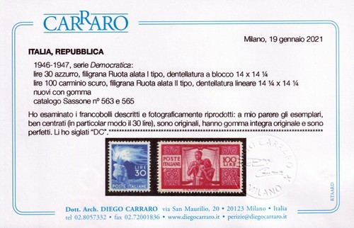 1945 lire 100 - 1945/48,