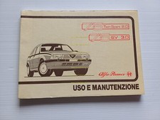 Alfa Romeo 75 Twin Spark 2.0 - 6V 3.0 1987 manuale uso manutenzione originale