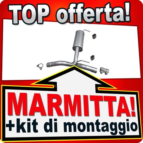 Silenziatore centrale per - per, opel