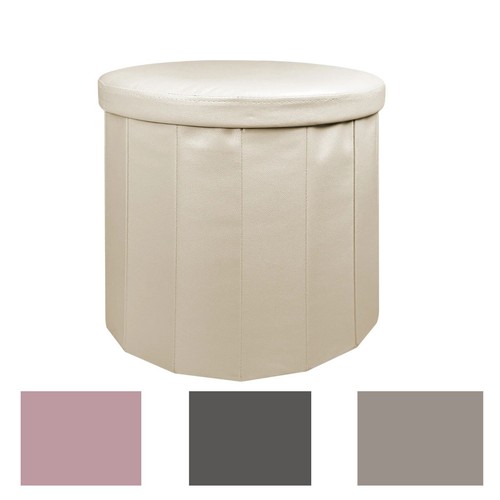 Puff pouf contenitore tondo - pouf,