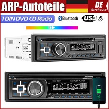 Autoradio Singolo DIN Lettore CD DVD Bluetooth Vivavoce MP3 USB FM AUX