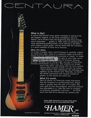 Chitarra elettrica hamer - chitarra,