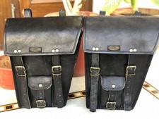 Nero Rétro Pelle Moto Nappe