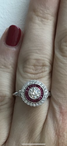 Anello bersaglio stile art