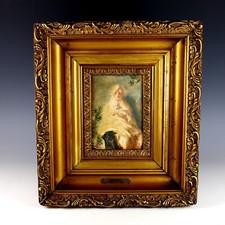 Antico dipinto olio su tavola