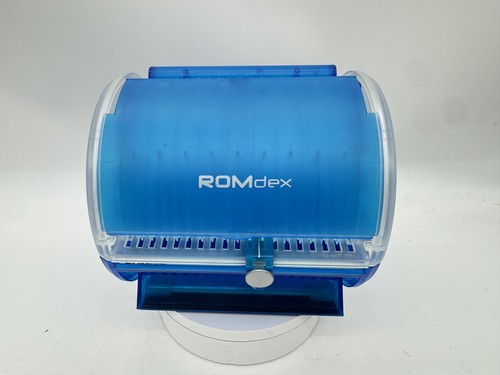 Romdex blu traslucido dvd - cd,