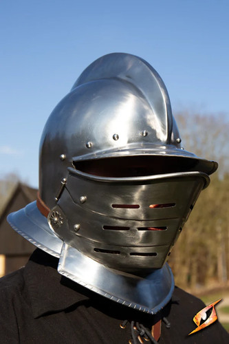Mittelalter larp stahlhelm - mittelalter,