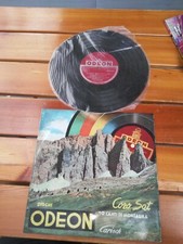VINILE 33 1/ 1/3 GIRI.RARO VINTAGE. ODEON.10 CANTI DI MONTAGNA