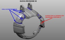 SUPPORTO CORONA FARO FENDINEBBIA Fog Lights RINFORZATO per BMW R1200gs ADVENTURE