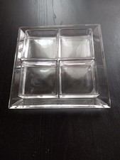 4 ciotole vetro 7 cm con sotto