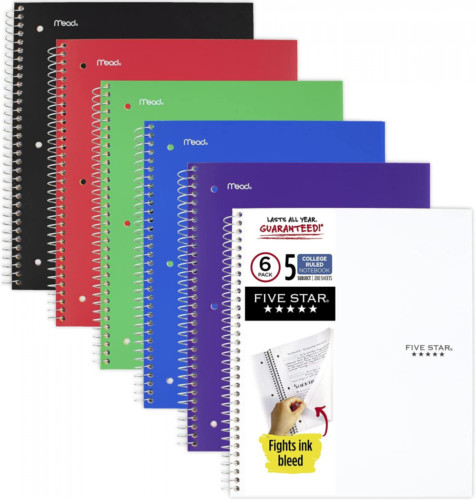 Quaderno spirale cinque - a,