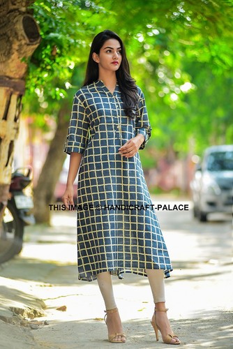 Donna kurta lungo coprispalle - kurta,