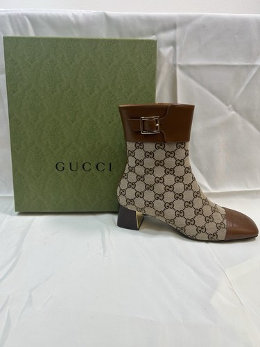 Gucci monogram ankle boots - gucci,