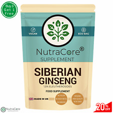 Ginseng Siberiano Pillole 5500mg (1.5% Eleuterosidi) -100% Naturale &