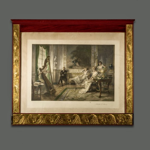 Antica incisione firmata con - incisione,