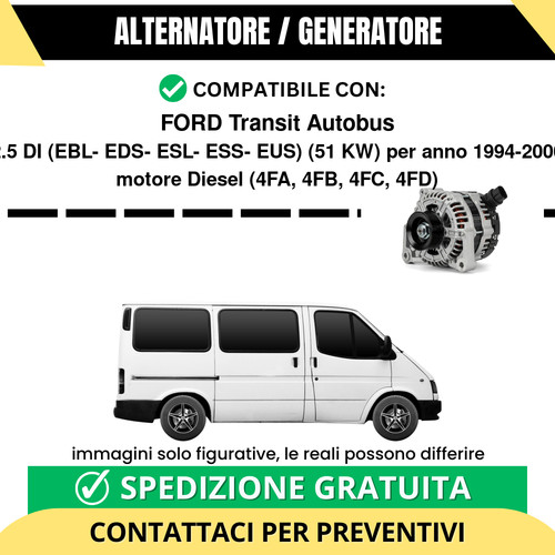 Alternatore ford transit - alternatore,