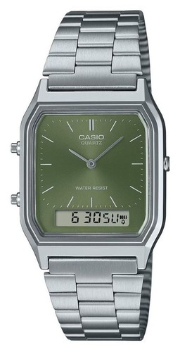 Casio quadrante ibrido verde - ibrido,