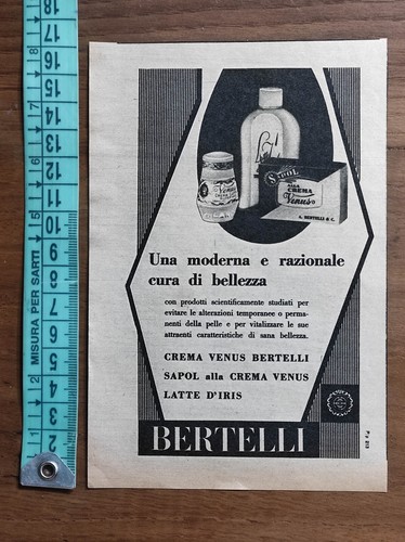 Pubblicità vintage del 1957