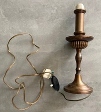 Portalampada in ottone brunito