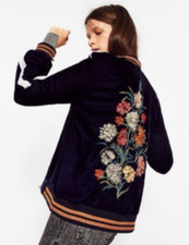 Giacca Zara in velluto navy