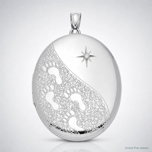 Medaglione ovale argento - medaglione,