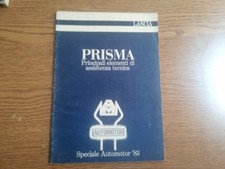 lancia prisma libretto libro manuale book principali elementi assistenza tecnica