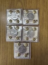 LOTTO 5 MONETE REPUBBLICA ITALIANA 5 LIRE DELFINO 1951 1952 1953 1954 1955 FDC