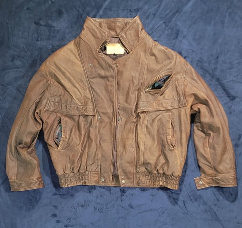 Bomber vintage vera pelle - bomber,