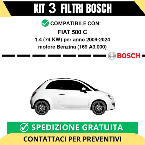 Kit bosch filtri - 3, tagliando